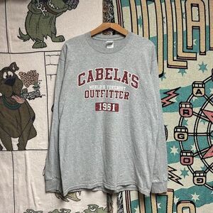 2000's Cabela's Outfitters‎ Spell Out Long Sleeve Shirt